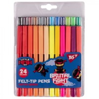 Фломастери Yes Ninja, 24 кольори