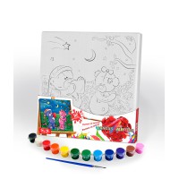 Розпис на полотні Ведмедики 31×31 см PX-05-07