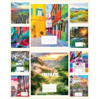 Зошити учнівські 60 аркушів клітинка Тверда ТЕ41602 Мікс 2, 10 шт. в упаковці