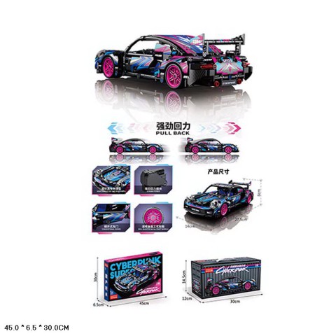 Конструктор Cyberpunk Porsche-available Warrior 3304