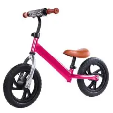 Беговел сталевий BB1254 колеса EVA 12", рожевий