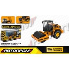 Будтехніка мет. АВТОПРОМ, 1:50 Однобарабанний коток,рухливі деталі,у кор. 26,5*13,5*8,5см /24-2/