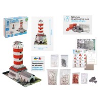 Будівельний набір для творчості з міні-цеглинок BLOCKY "Береговий маяк", Strateg