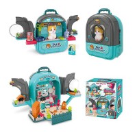 Рюкзак з улюбленцем медичне приладдя будиночок фігурка котика дівчинки 008-998-2