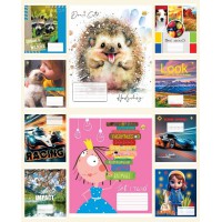 Зошити учнівські 12 аркушів лінія ТЕ42107, 25 шт. в упаковці