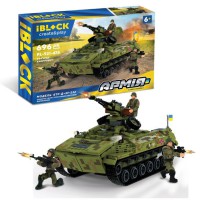 Конструктор IBLOCK Армія БТР-Д+ЗУ-232, PL-921-474, 969 деталей, 48x9x32 см