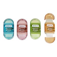 Стругачка Rencai, пластикова, із контейнером, ластиком та щіточкою, 24 шт.