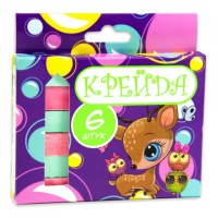 Крейда квадратна шкільна, 6 штук, різнокольорова, Стратег, 4 шт. в упаковці