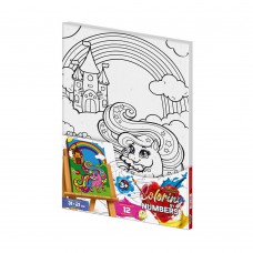 Креативна творчість "Розмальовка за номерами "Coloring by numbers" 31см*21см с.2 №4 поні