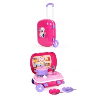 Дитяча кухня з посудом ТехноК, рожева, 6061