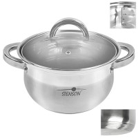 Каструля з кришкою індукційне дно Belly 4,7 л, 24×13 см