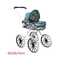 Коляска металева зимова, великі колеса, 66x70x34 см, DL502C-9