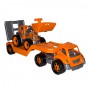 Автовоз з трактором технок помаранчевий (3916)