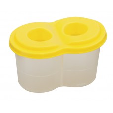 Склянка-непроливайка підвійна, жовта 6шт в упаковці zb. 6901-08
