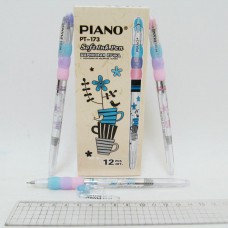 Ручка масляна "piano" "dizain" синя, 173pt