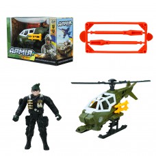 Військовий набір вертоліт, аксесуари, коробка 27, 5*11, 5*18см (BL2303)