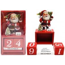 Вічний календар настільний дерев'яний "Новорічний-Д.Мороз" 13.5*7см (1*120)