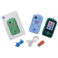 Смартфон "KidPhone Dino" з камерою та іграми (синій/зелений) в кор.14*9*4см /50/