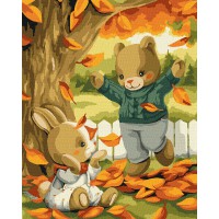 Набір для розпису по номерах Золотий листопад, 40x50 см, КНО6540