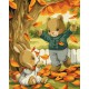 Набір для розпису по номерах Золотий листопад, 40x50 см, КНО6540