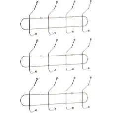 Вішалка настінна на 4 подвійні гачки, 31,5×8×13 см