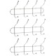 Вішалка настінна на 4 подвійні гачки, 31,5×8×13 см