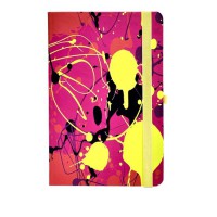 Книжка записна Infinity, 136x207 мм, 96 аркушів, клітинка, малинова