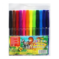 Фломастери Мультяшки, 12 кольорів