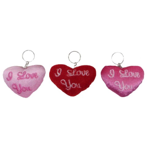 Брелок м’який Серце-Love 7 см (В асортименті)