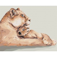 Набір для розпису по номерах Левине серце, 40x50 см, BS52794