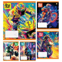 Зошити учнівські 24 аркуша лінія Тверда Мото, 20 шт. в упаковці