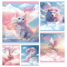 Тетради ученические 18 листов линия Тверда ТЕ42211 Щасливі думки, 20 шт. в упаковке