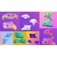 3D Іграшка Скат, 17 см, рухливий