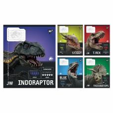 А5/12 кл. Yes JURASSIC WORLD Strength and Power, зошит учнівський шкільний, ціна за 25 шт. //