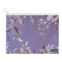 Папка-конверт на zip-блискавці, Arabeski, А4, непрозорий матовий пластик, сливовий, 2 шт.