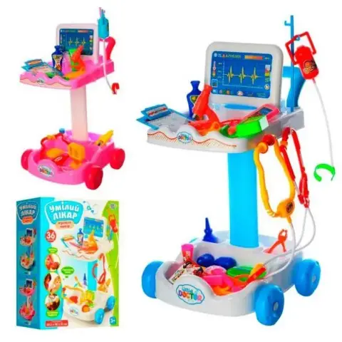 Лікар візок інструменти мікроскоп окуляри (в асортименті) 606-1-5