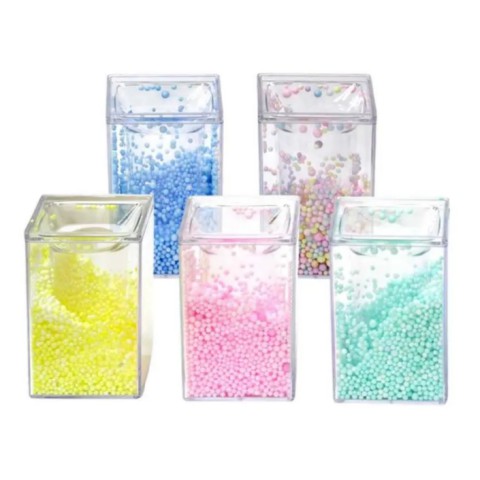 Підставка для ручок акрилова з пінопластовими кульками, 13586 (В асортименті)