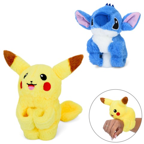 Браслет, 23 см, фігурка Пікачу 16 см, плюш, Пікачу, Стіч (В асортименті)