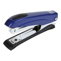 Степлер металевий Металік, до 12 аркушів, скоби №10, синій