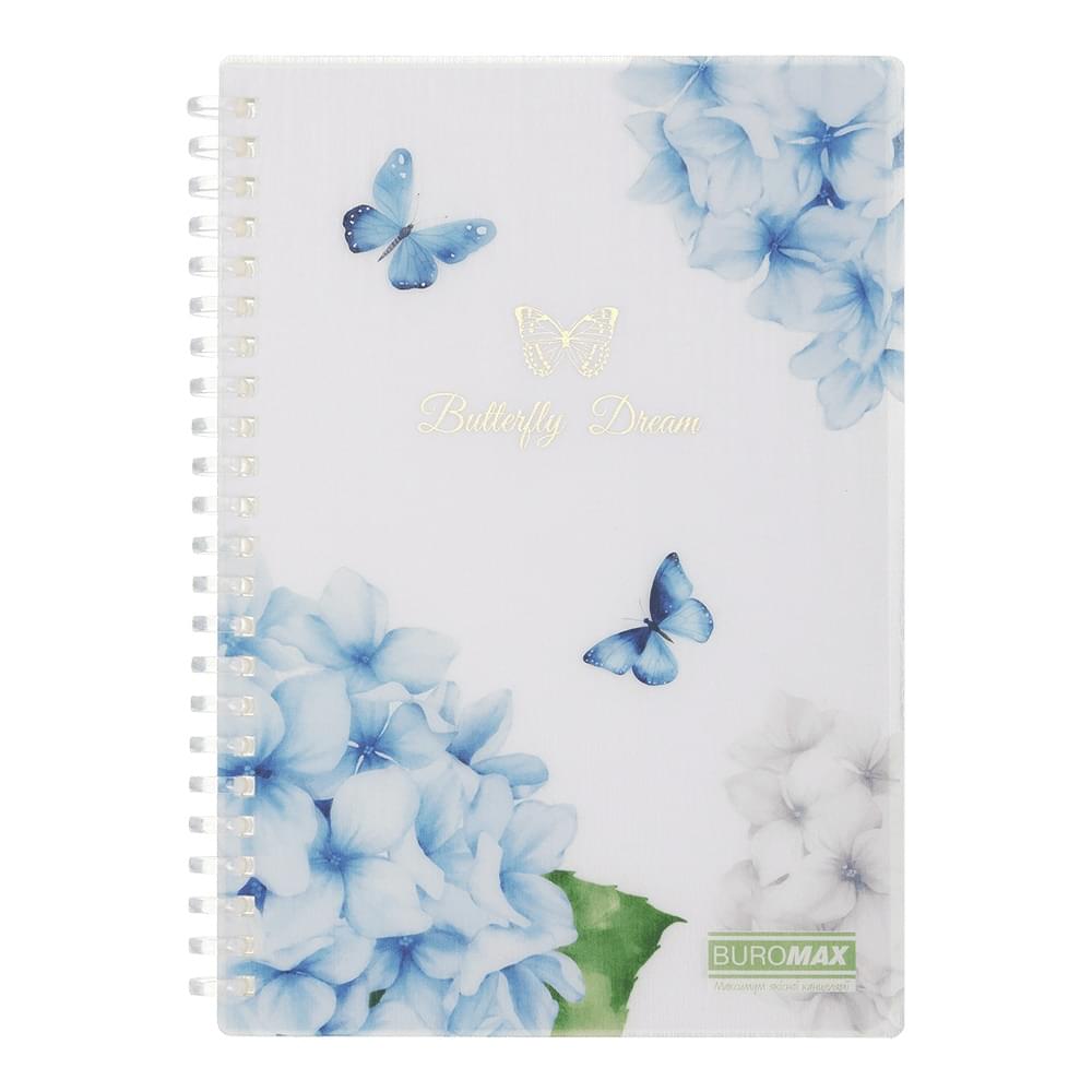 Зошит для записів ARABESKI, А5, 80 арк., клітинка, пластикова обкладинка, прозорий