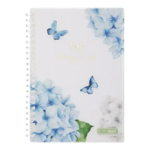 Зошит ARABESKI А5 80 арк клітинка пластикова обкладинка прозорий BM.2587-00