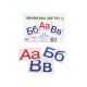 Картки великі, Букви українські, А5, 200x150 мм, 198
