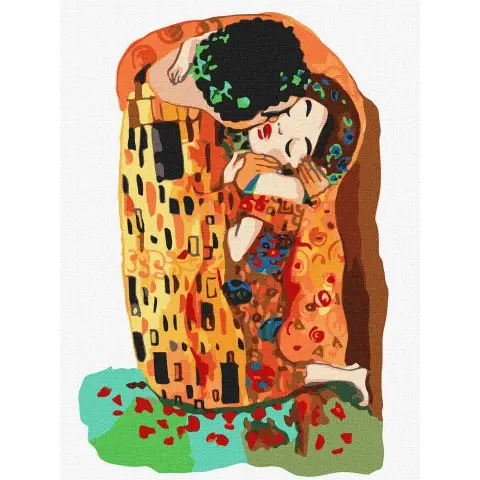 Набір для розпису по номерах Поцілунок, 30x40 см, КНО4866