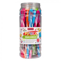 Ручка 1Вересня, кулькова/масляна Wave, 0.7 мм, синя, 30 шт.