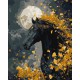 Картина за номерами Кінь і вітер з фарбами металік Ideyka 40×50 см КНО6836