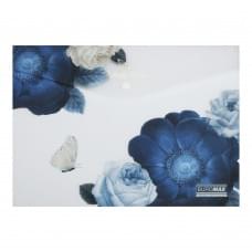 Папка конверт на кнопці ARABESKI, А4, матовий напівпрозорий, пластик, темно-синій, ціна за 2 шт. //