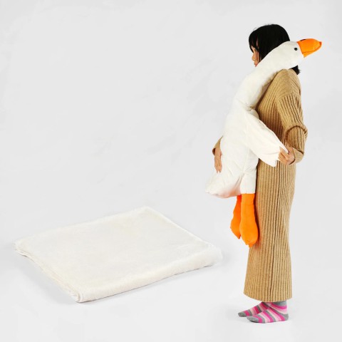 М’яка іграшка Гусак-плед, 90 см, плед MTT-186950-40