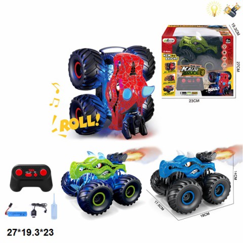 Джип-монстр на радіокеруванні, 2.4 GHz, 1:16, звук, світло, пара, гумові колеса, 662-9 (В асортименті)