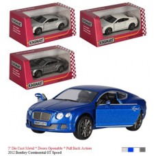 Модель легкова bentley continental gt speed 5'' kt5369w метал. Інерція відкр. Дв. 4кол. Коробка