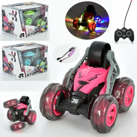 Машина на радіокеруванні, 18 см, трюкова, звук, світло, XB1103
